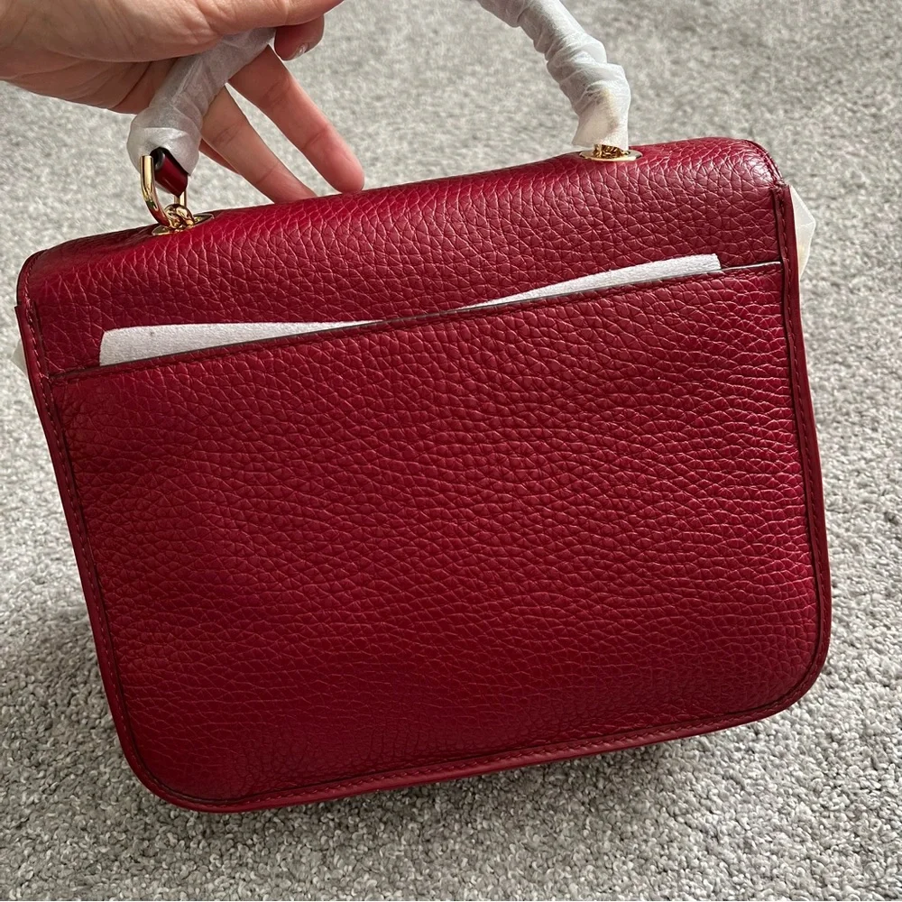 Michael Kors cooper satchel bag NWT cherry red or black - Picture 10 of 15